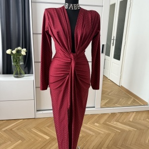 Rochie Modelatoare BELLA Crystal Cherry - Img 3