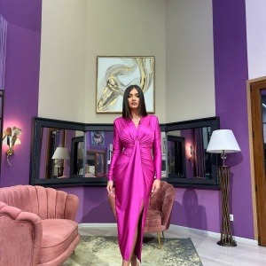 Rochie Modelatoare Bella Magenta