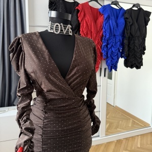 Rochie Yssa Crystal Chocolate