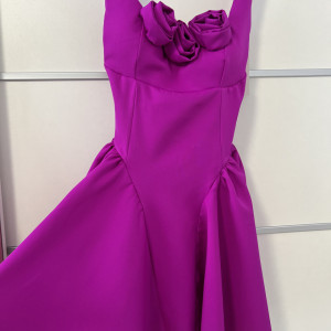 Rochie Iris Roses Magenta - Img 3