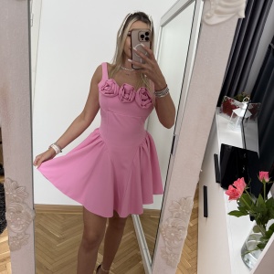 Rochie Iris Roses Pink