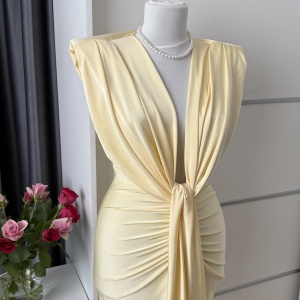 Rochie Modelatoare Bella 2 Yellow - Img 5