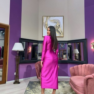 Rochie Modelatoare Bella Magenta - Img 5