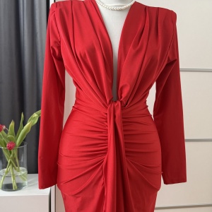 Rochie Modelatoare Bella Red - Img 3