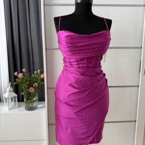 Rochie Irina Crystal Magenta - Img 3
