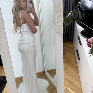 Rochie Miriam Crystal White - Img 2