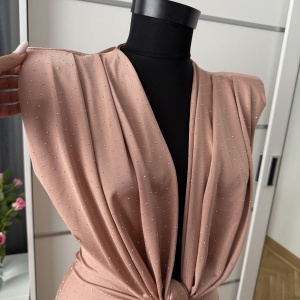 Rochie Modelatoare BELLA 2 Crystal Light Pink