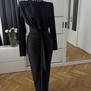 Rochie Modelatoare BELLA Crystal Full Black - Img 2