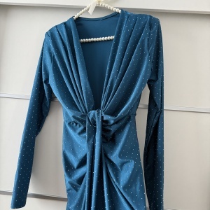 Rochie Modelatoare BELLA Crystal Night Blue - Img 5