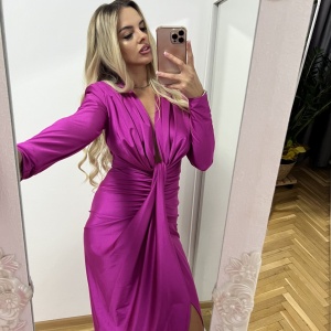 Rochie Modelatoare Bella Magenta - Img 4