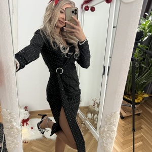 Rochie Sara Crystal Black