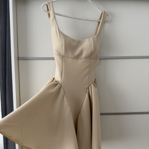 Rochie Iris Crystal Champagne