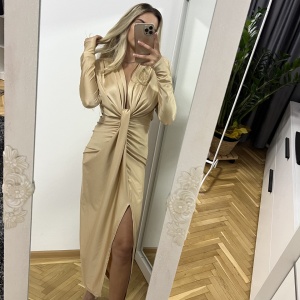 Rochie Modelatoare Bella Champagne - Img 3