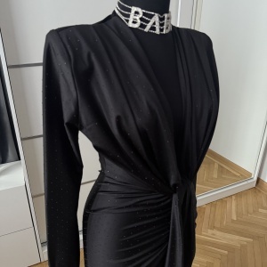 Rochie Modelatoare BELLA Crystal Full Black - Img 3