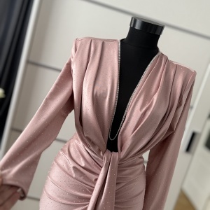 Rochie Modelatoare BELLA Crystal Light Pink