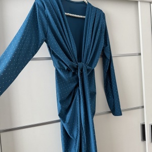 Rochie Modelatoare BELLA Crystal Night Blue - Img 2