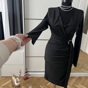 Rochie Sara Crystal Black - Img 3