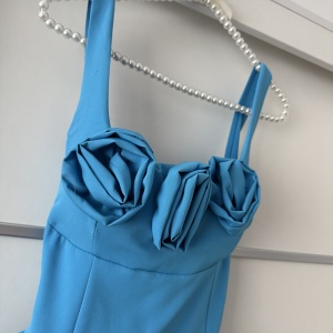 Rochie Iris Roses Blue - Img 2