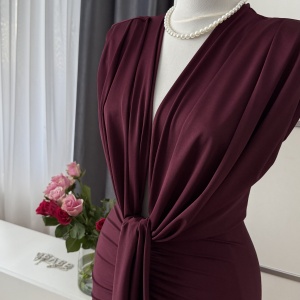 Rochie Modelatoare Bella 2 Burgundy - Img 2