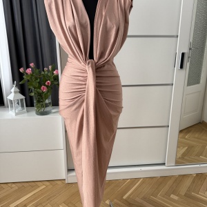 Rochie Modelatoare BELLA 2 Crystal Light Pink - Img 3
