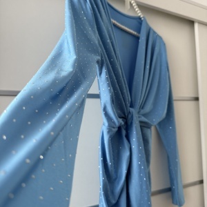 Rochie Modelatoare BELLA Crystal Baby Blue