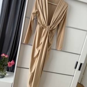 Rochie Modelatoare BELLA Crystal Champagne - Img 2