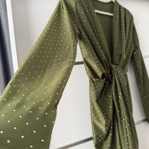 Rochie Modelatoare BELLA Crystal Olive - Img 2