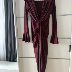 Rochie Modelatoare BELLA V Crystal Burgundy - Img 2
