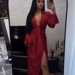 Rochie Modelatoare BELLA V Red - Img 5