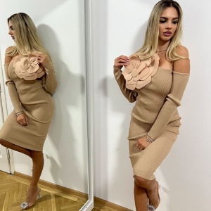 Rochie Flora Bej - Img 3
