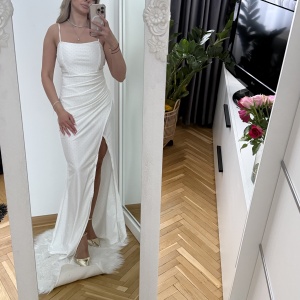 Rochie Miriam Crystal White - Img 3