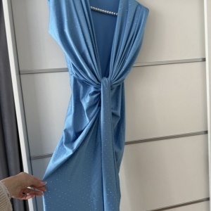 Rochie Modelatoare BELLA 2 Crystal Baby Blue - Img 2