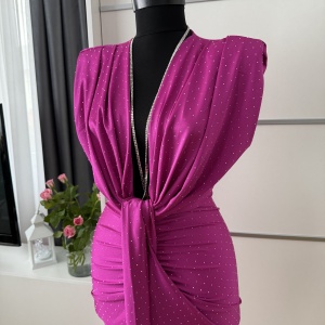 Rochie Modelatoare BELLA 2 Crystal Magenta