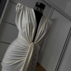 Rochie Modelatoare BELLA 2 Crystal White - Img 2