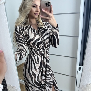 Rochie Modelatoare BELLA Zebra