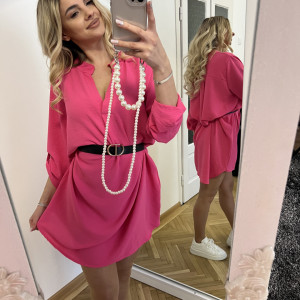 Rochie Mona+CUREA CADOU Fucsia - Img 2