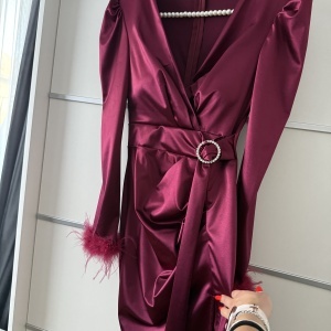 Rochie Sara Burgundy - Img 4
