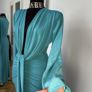 Rochie Modelatoare BELLA Crystal Aqua - Img 2