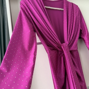 Rochie Modelatoare BELLA Crystal Magenta
