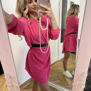 Rochie Mona+CUREA CADOU Fucsia - Img 3