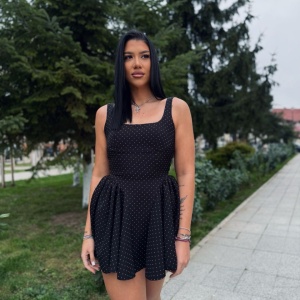 Rochie Iris Crystal Black