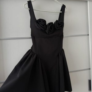 Rochie Iris Roses Black