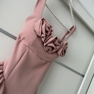 Rochie Iris Roses Light Pink