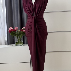 Rochie Modelatoare Bella 2 Burgundy - Img 3