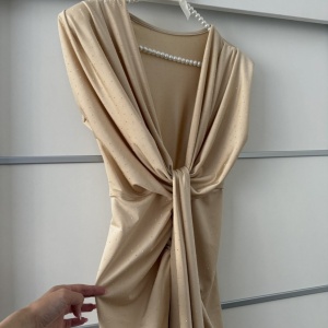 Rochie Modelatoare BELLA 2 Crystal Champagne - Img 4