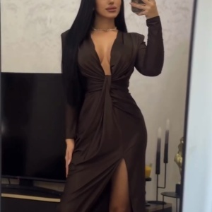 Rochie Modelatoare BELLA Chocolate