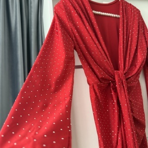 Rochie Modelatoare BELLA Crystal Red