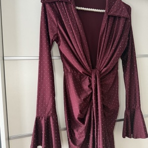 Rochie Modelatoare BELLA V Crystal Burgundy - Img 3