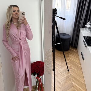 Rochie Modelatoare Bella Baby Pink - Img 2