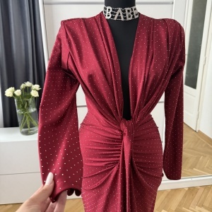 Rochie Modelatoare BELLA Crystal Cherry